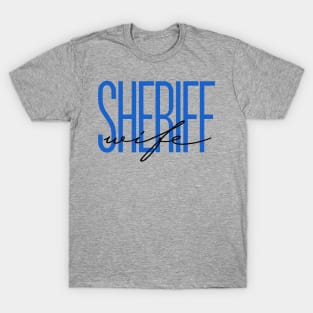 Sheriff Wife Deputy Sheriff Gift Thin Blue Line Police Wife T-Shirt